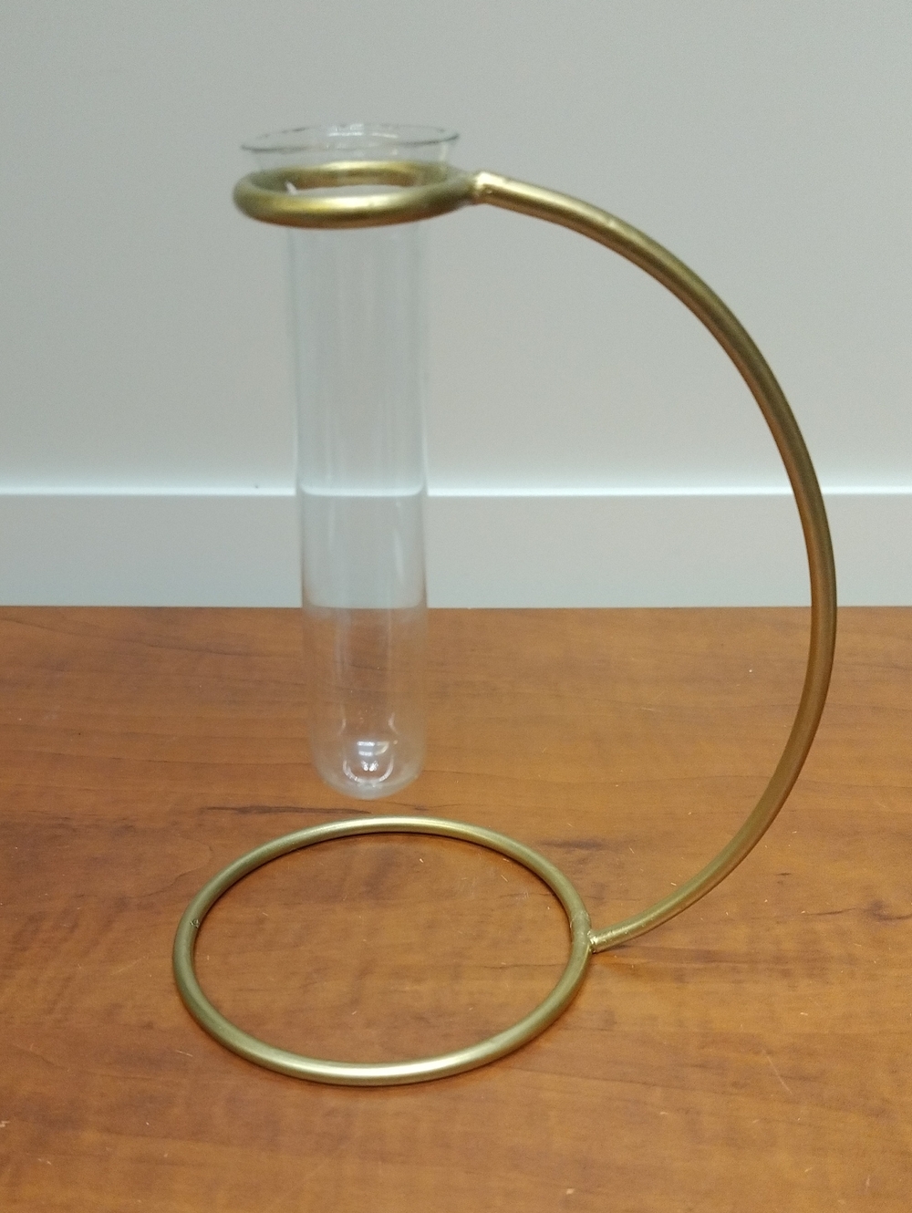Brass Finish Riviera Propagation Stand, Bud Vase